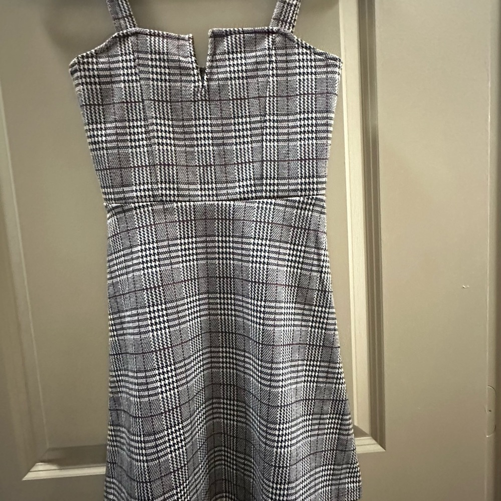 Aeropostale Black and White Checkered Mini Dress